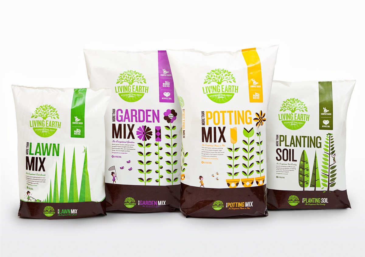 Living Earth有機質化肥產品包裝設計 Living Earth有機質化肥產品包裝設計